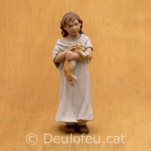 Nena amb un gatet 15cm | Ref. 327