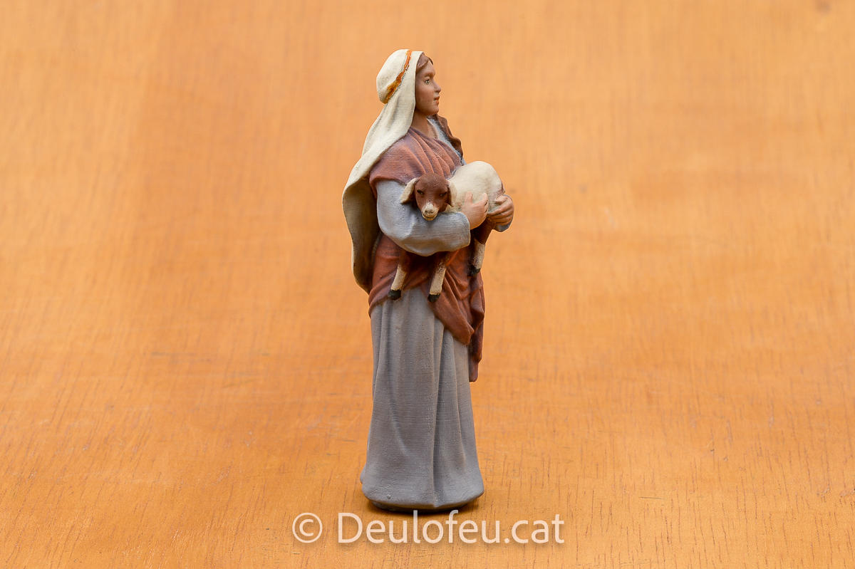 Dona amb una cabra 12cm | Ref. 2456