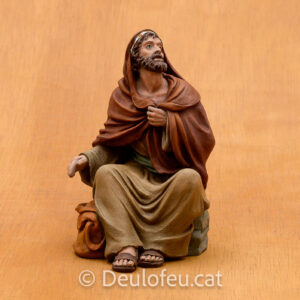 Pastor assegut amb sarró, anunciata 17cm | Ref. 577