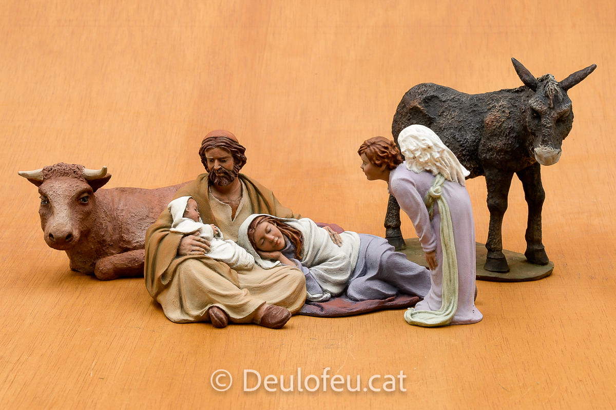 Grup “Somriure” amb animals i angelet 20cm | Ref. 585-220-221-5418