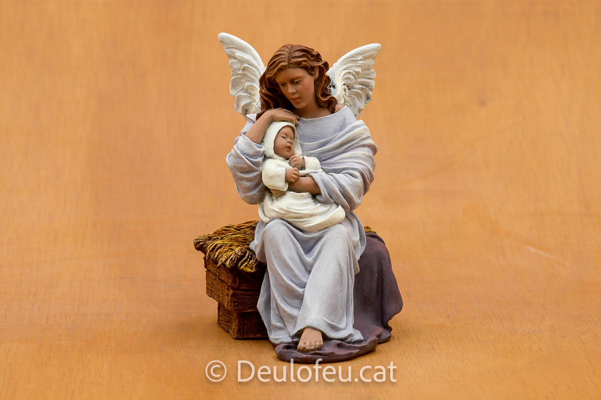 Bressolar (àngel amb nen Jesús) de 20 cm | Ref. 583