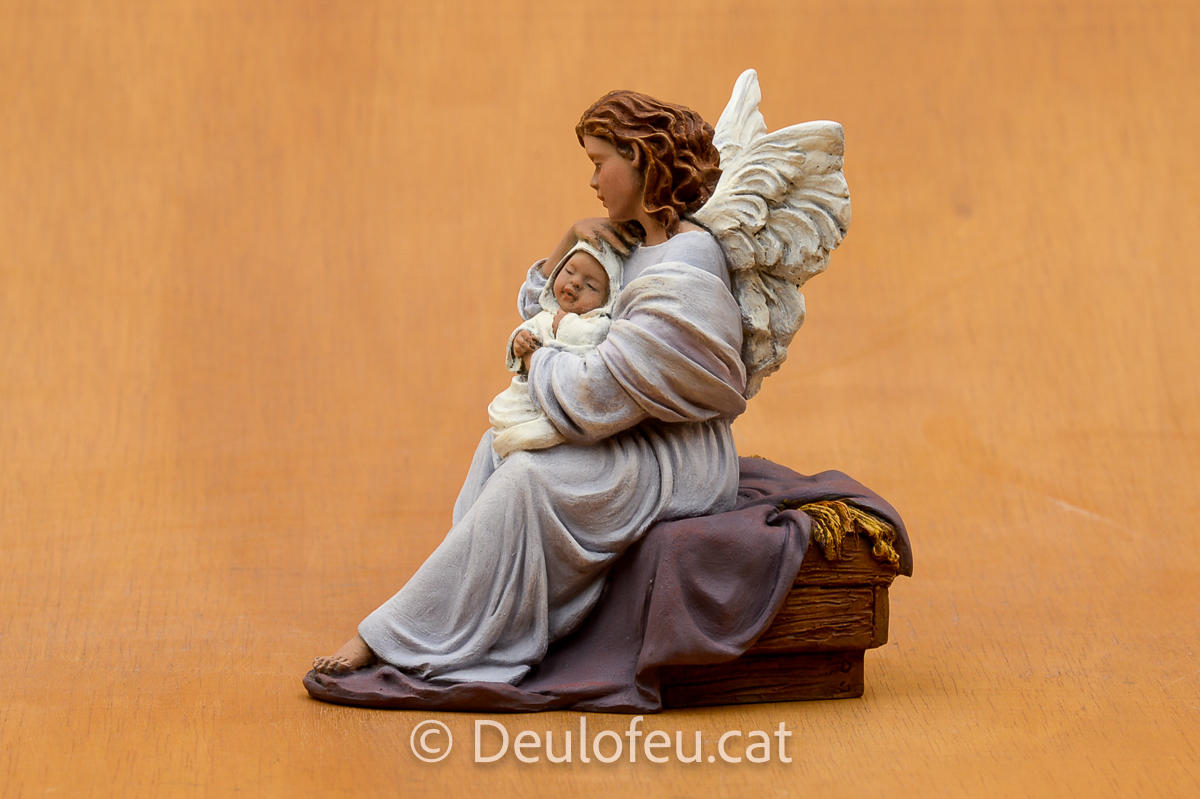 Bressolar (àngel amb nen Jesús) de 20 cm | Ref. 583