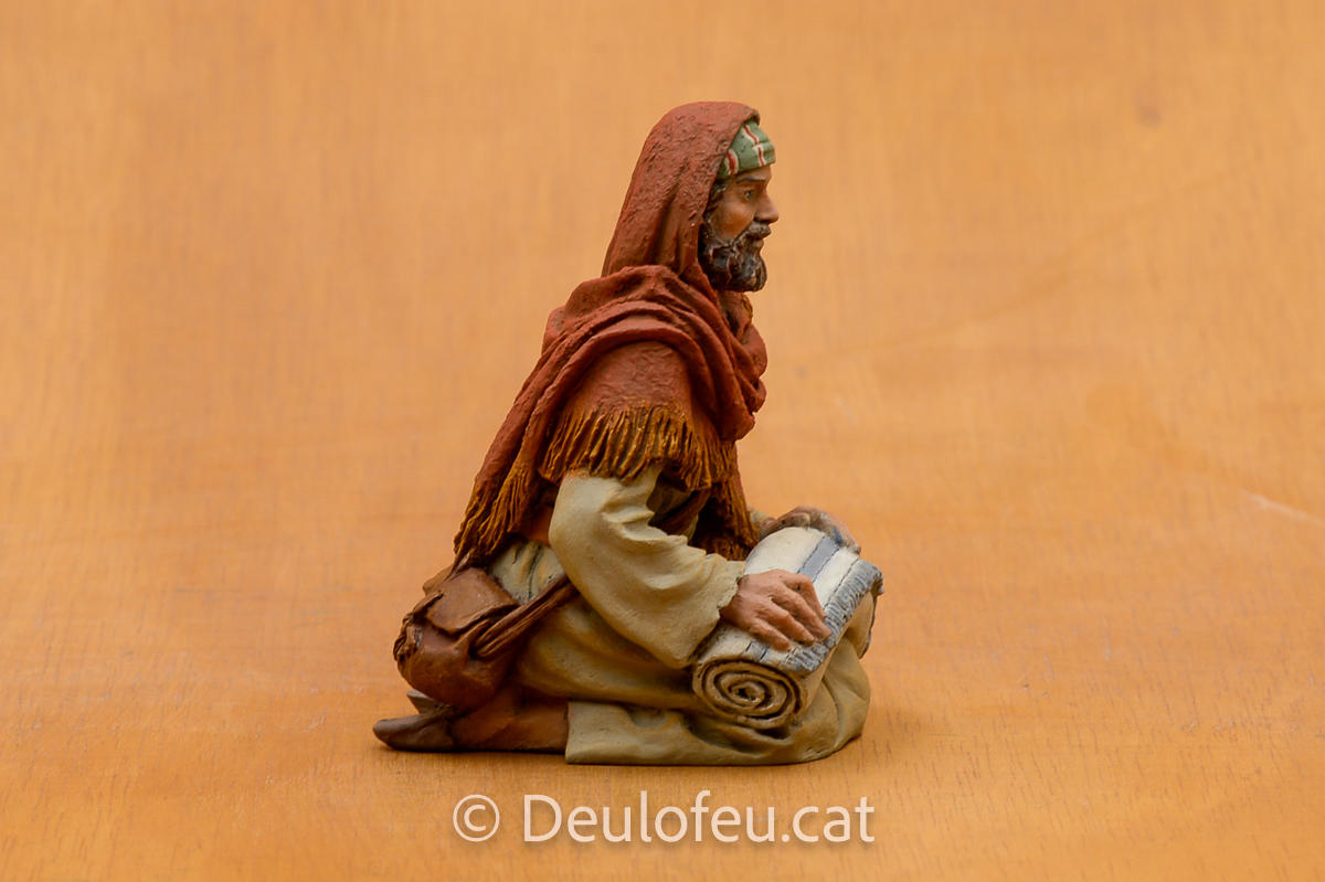 Pastor adorant amb manta de 17 cm | Ref. 588