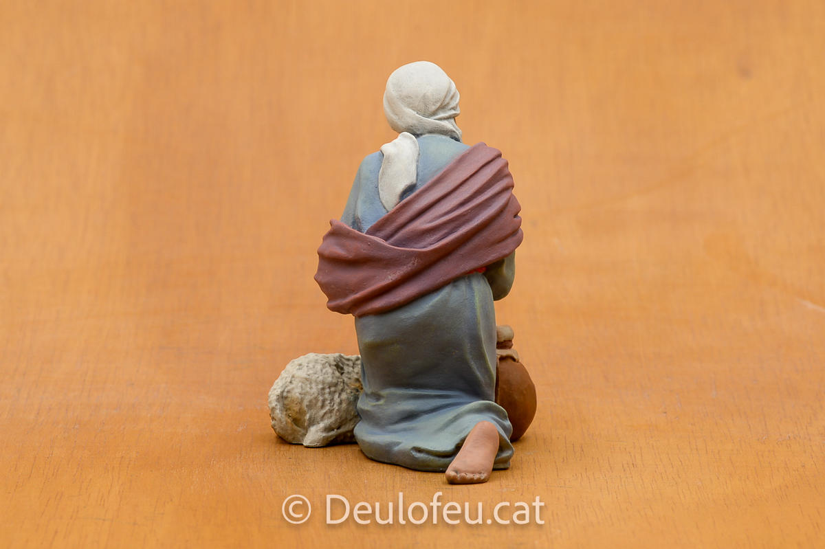 Pastora adorant amb xai de 17 cm | Ref. 594