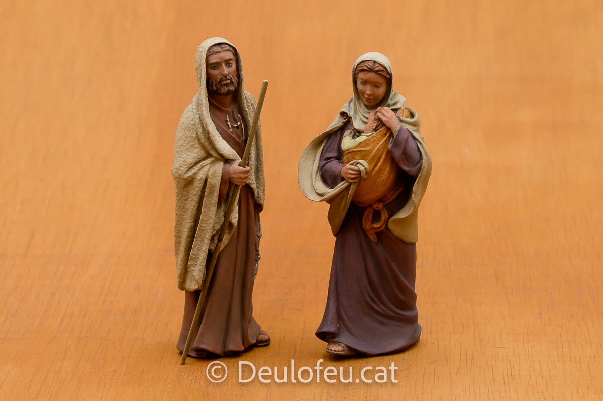 Sant Josep-Maria i el nen Jesús 12cm | Ref. 2474-2475